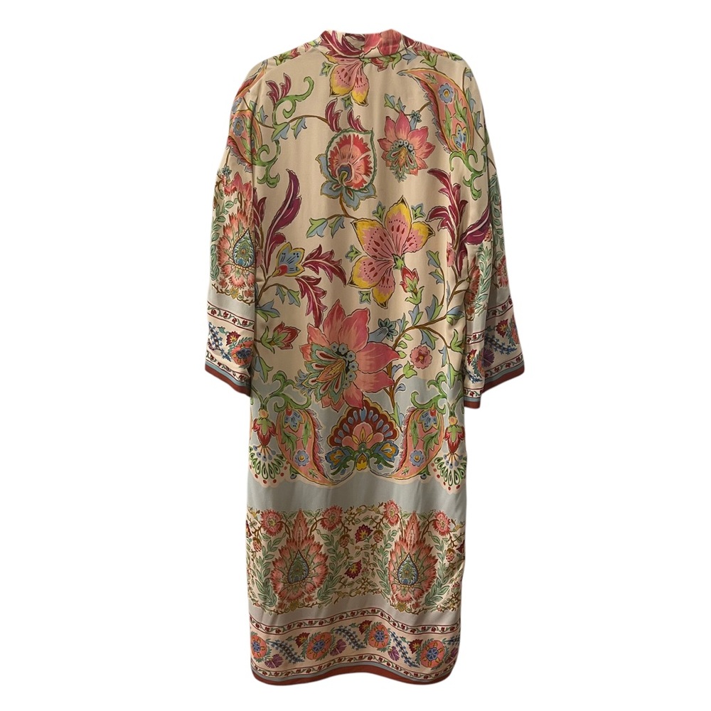 NWT Zara Printed Long Sleeve Kimono Robe Size S - Picture 8 of 12